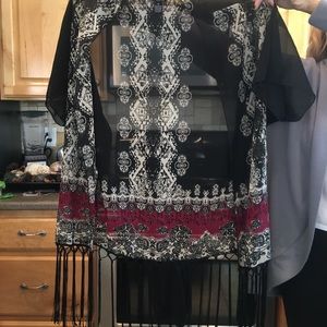 Fringe summer cardigan